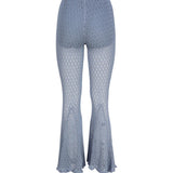 Pantaloni svasati all'uncinetto<BR/> 4P002A -N0946 BLUMARINE