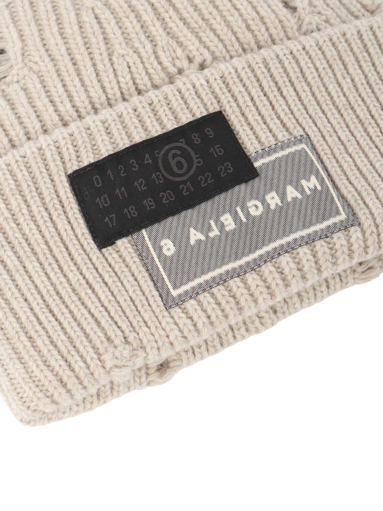 Cappello beanie con logo SH0TB0001 M13138806M MM6 Maison Margiela
