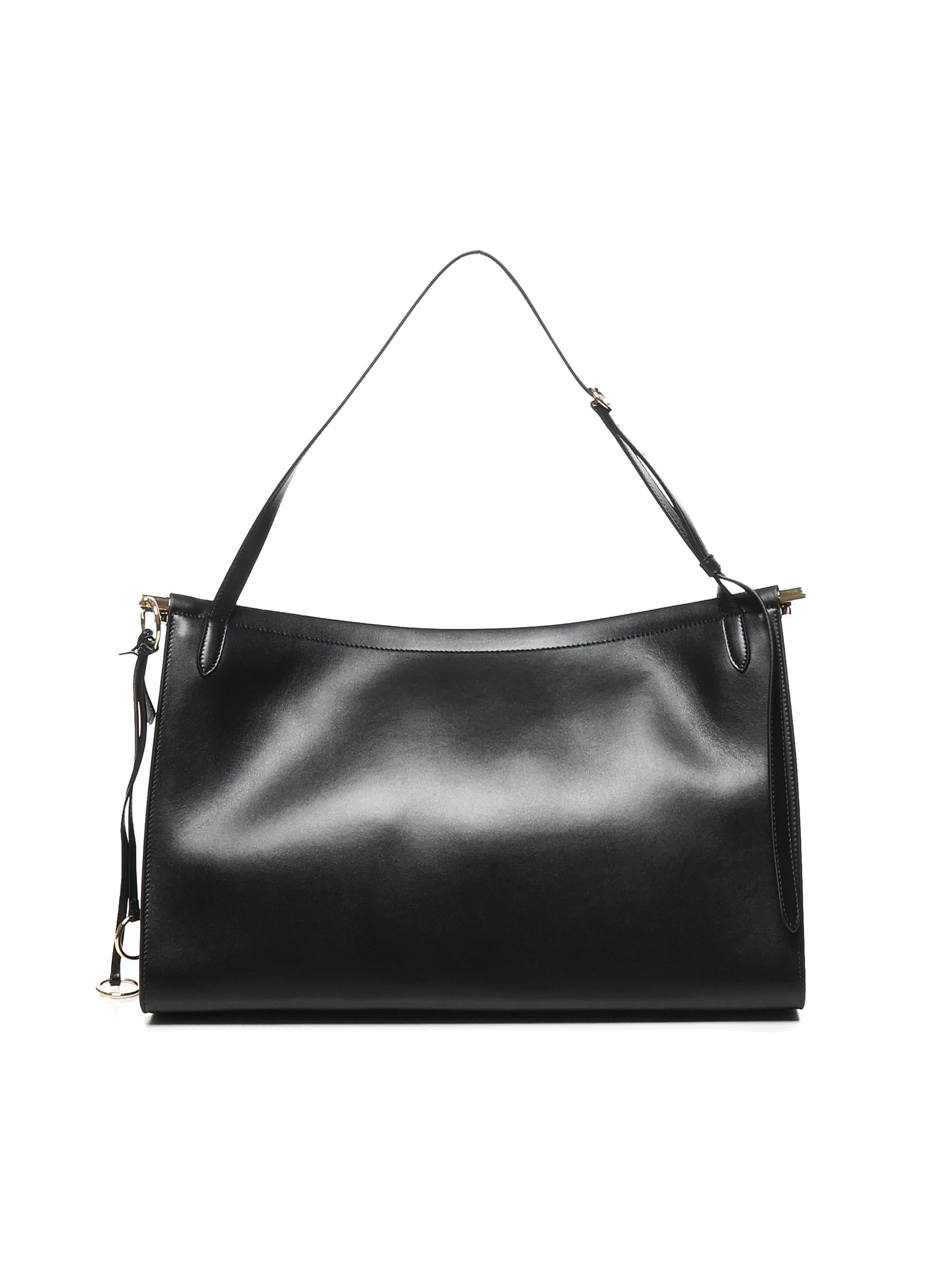 BORSA LE CLICK EAST WEST GRANDE IN PELLE AA1S01441CA332 999 ALAIA