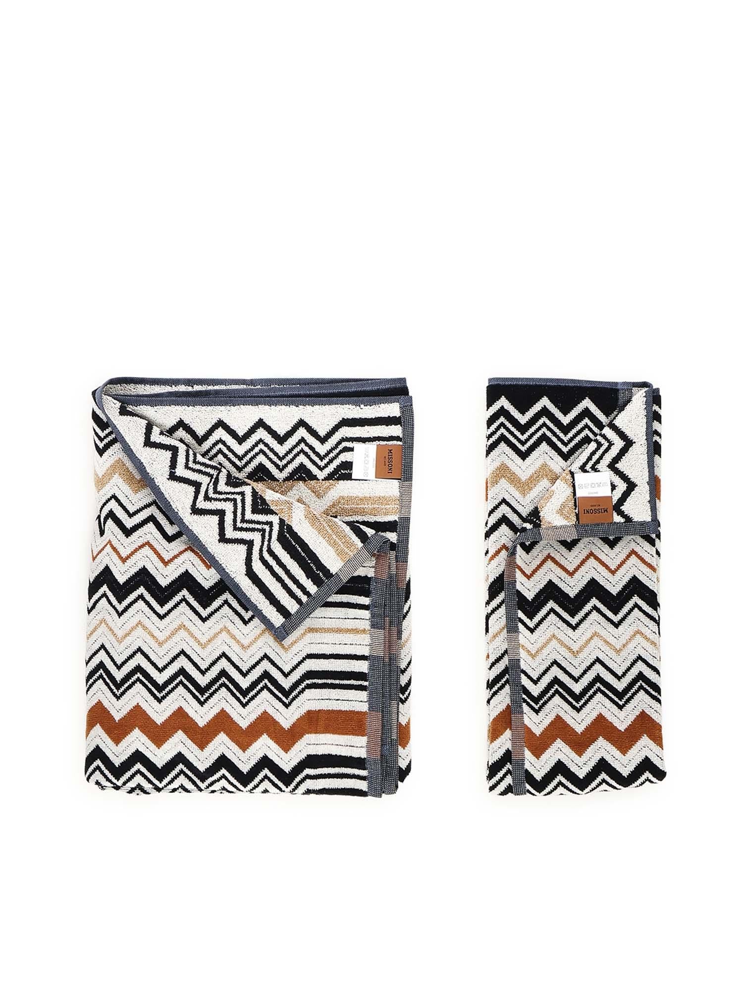 Set 2 pezzi di asciugamani da bagno Bernard 1B3SP99838 160 MISSONI HOME