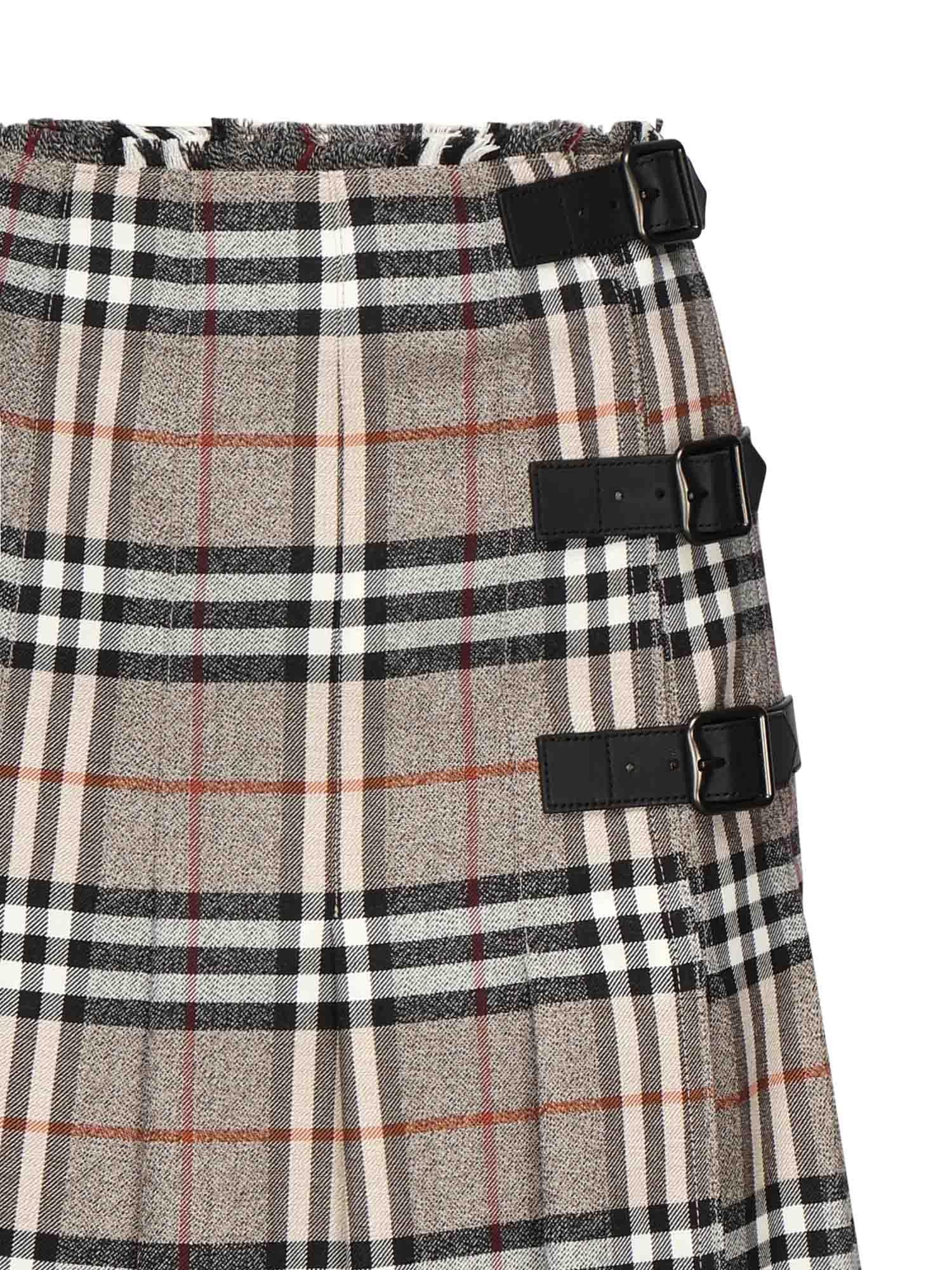 Kild midi in lana Check 8110428 C3142 BURBERRY