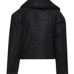 Giacca effetto pelle martellata AUW4PUFF BLACK ALBERTO AUDENINO