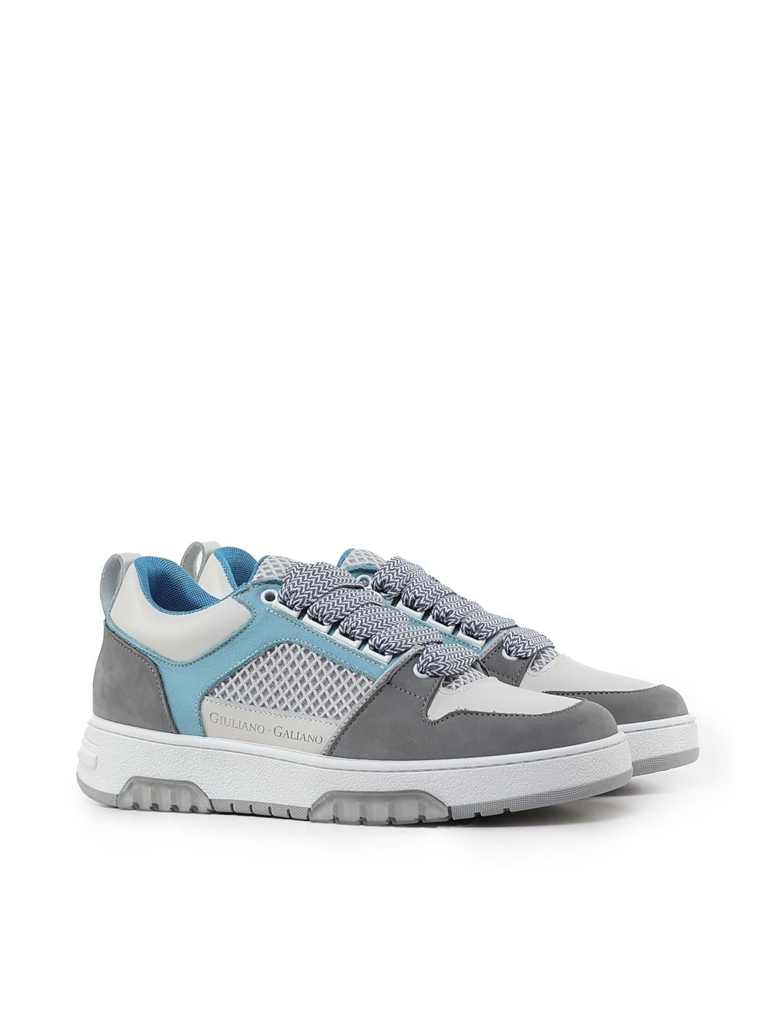 Sneakers Vyper in mesh e suede VYPER -GREY/BLU GIULIANO GALIANO