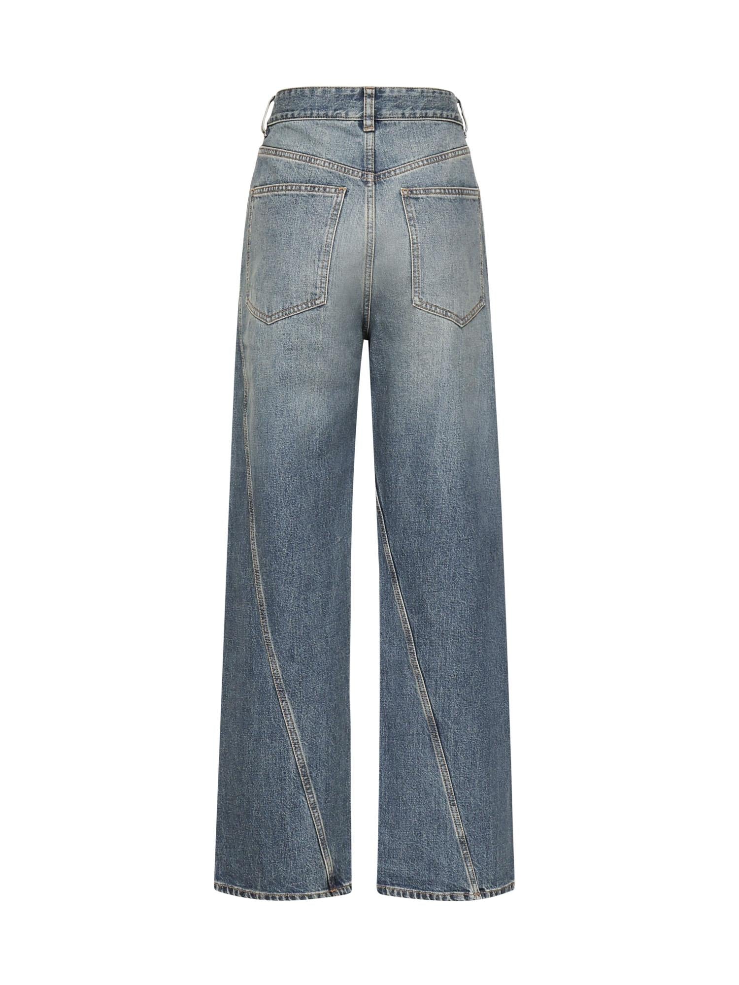 Jeans ritorti in deep stone denim AA9P1181D006B 505 ALAIA