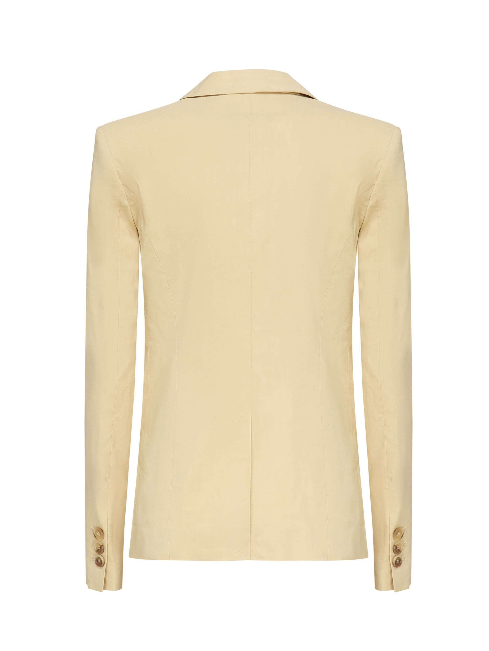 Blazer monopetto in lino 105057 A0IMC23 PINKO
