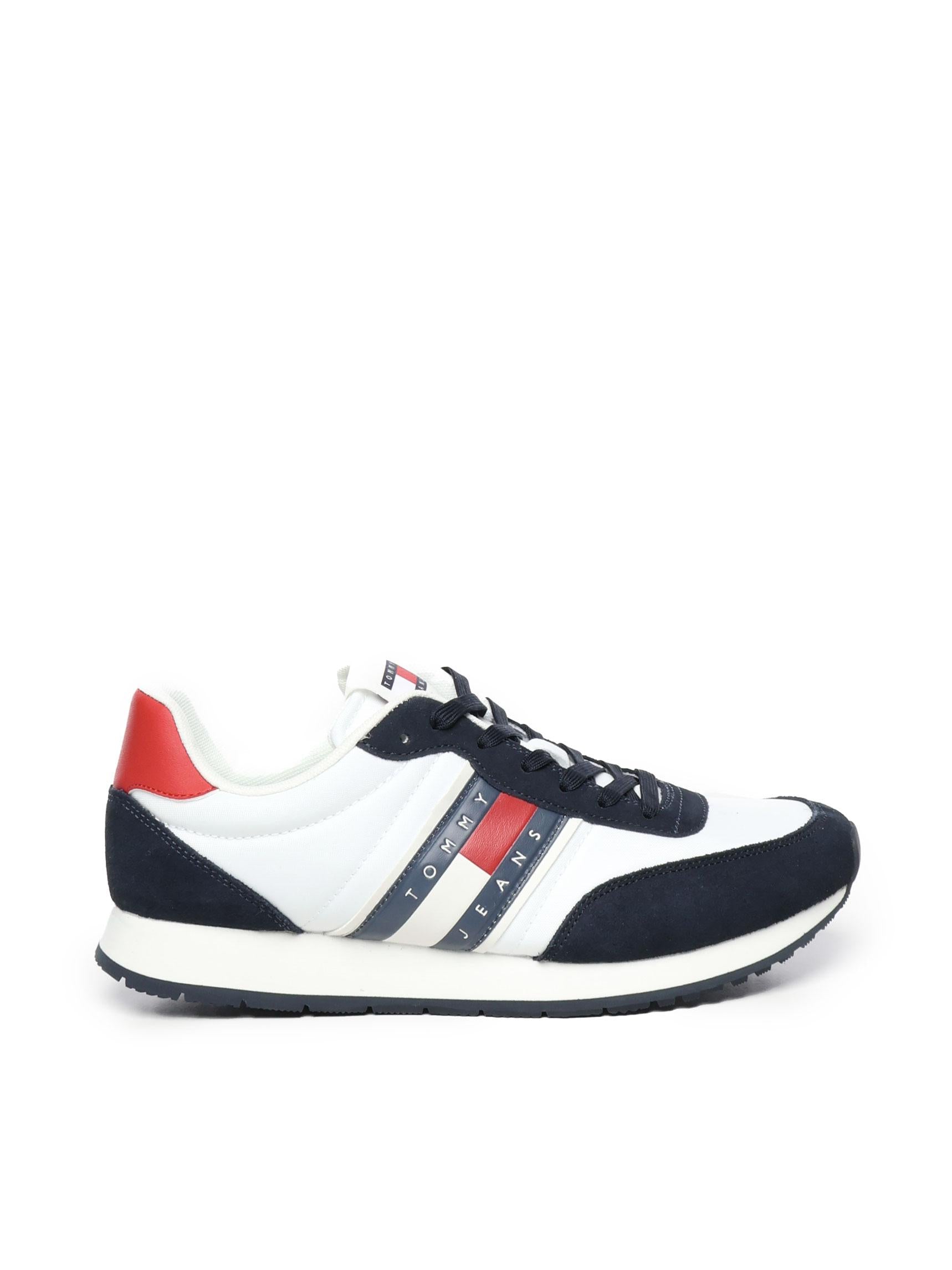 Sneakers running in camoscio con logo EM0EM01351 XLC TOMMY HILFIGER