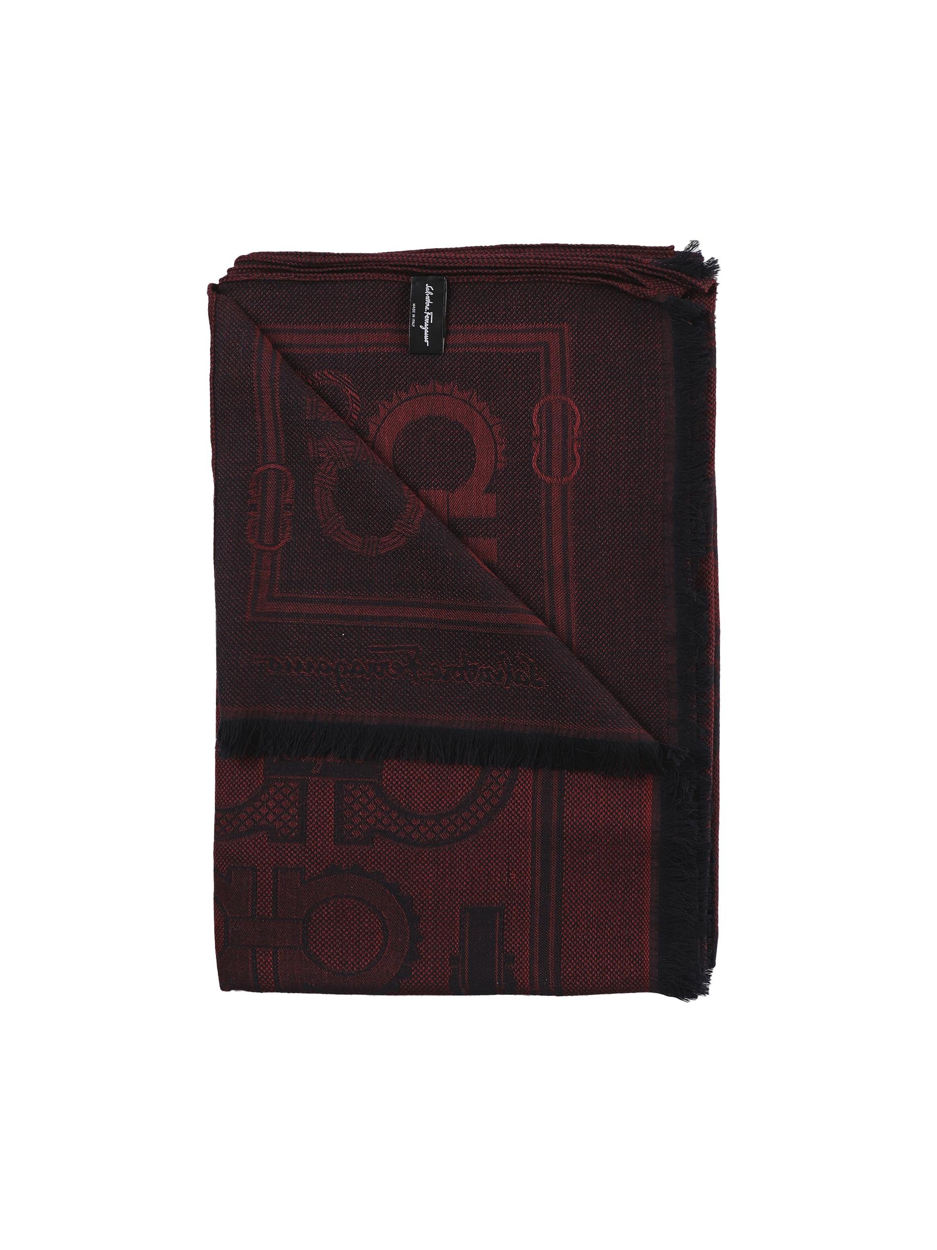Sciarpa con gancini 520027 754902021 FERRAGAMO