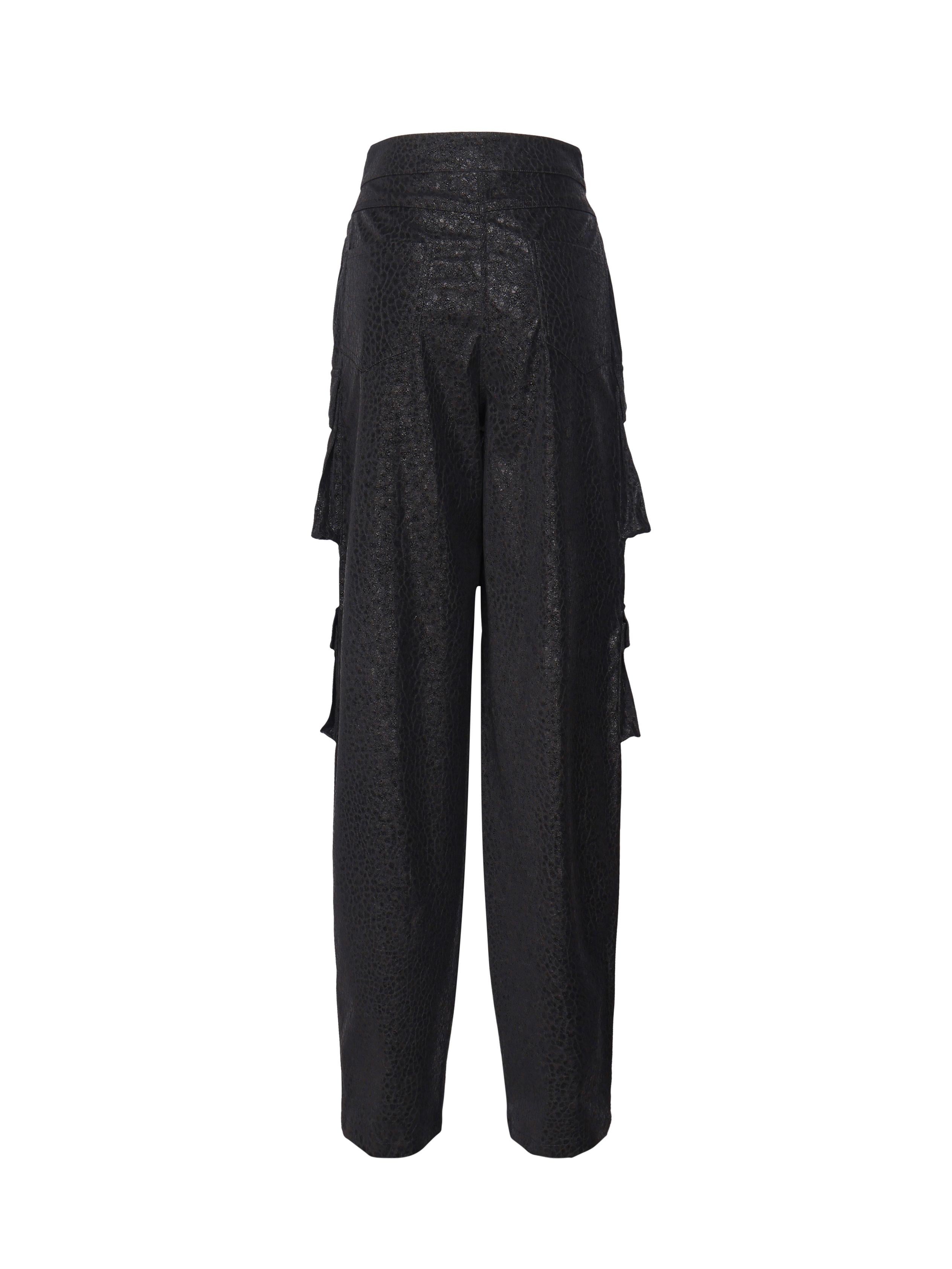 Pantaloni Batik AUW4CARGOP BLACK ALBERTO AUDENINO
