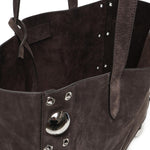 Borsa tote Nellcote media in suede 6W0B0R79 JET0TO VALENTINO GARAVANI