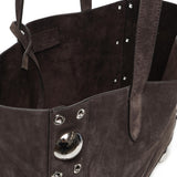 Borsa tote Nellcote media in suede 6W0B0R79 JET0TO VALENTINO GARAVANI
