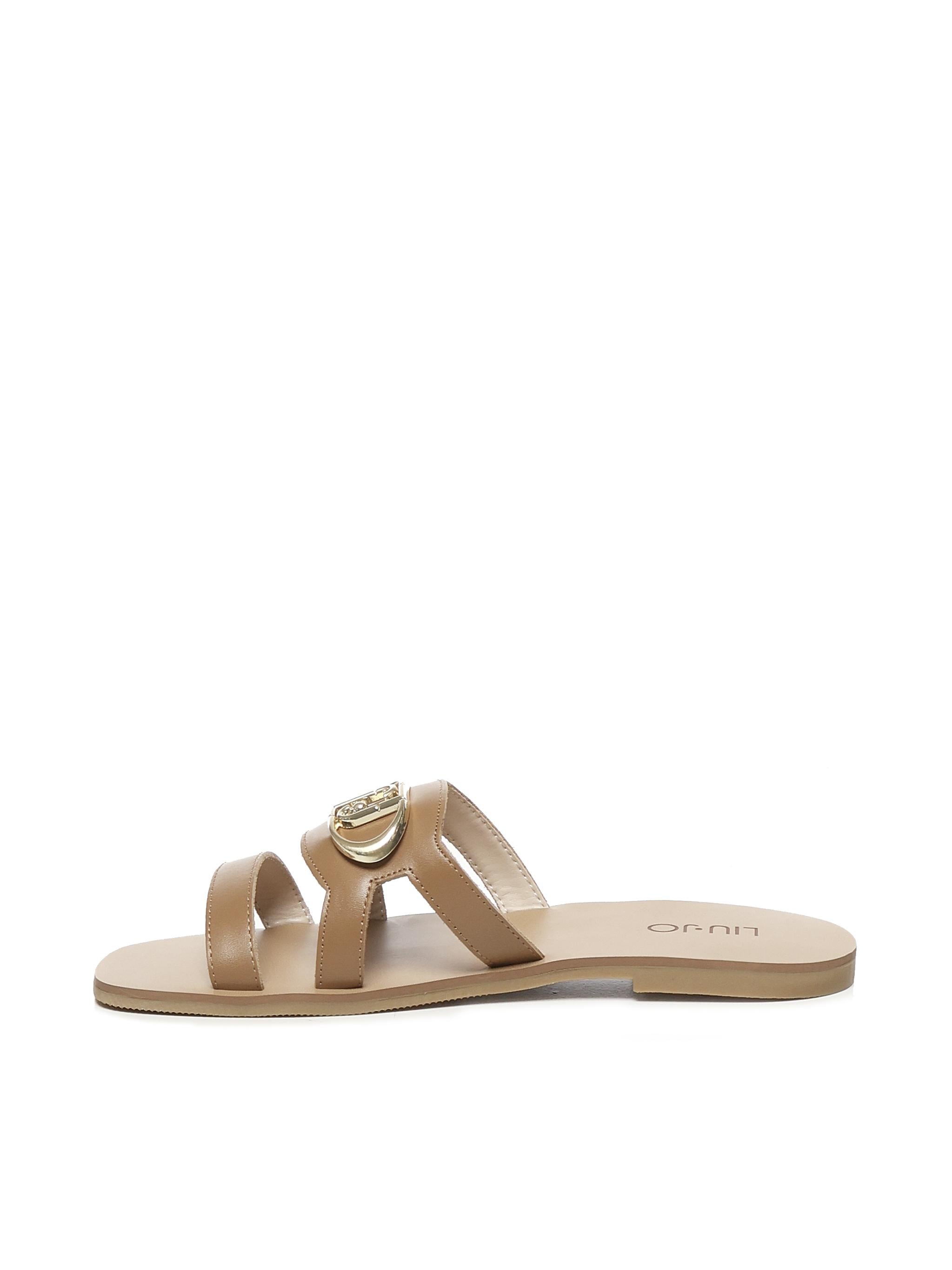 Ciabatte flat con logo SA5083P0102S1853 LIU JO