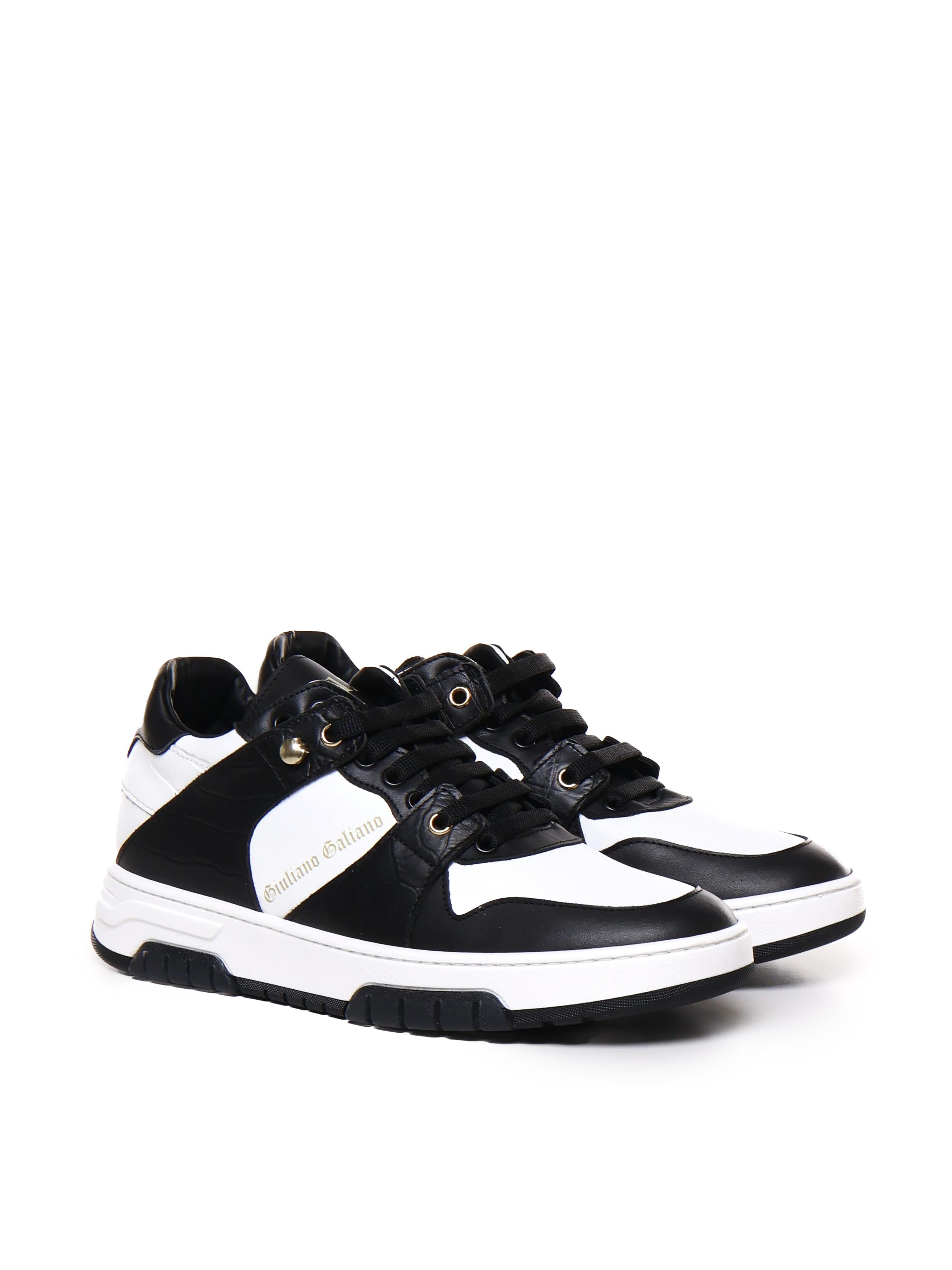 Sneakers basse Legend in pelle LEGEND LOW/CROCKBLACK/WHITE GIULIANO GALIANO