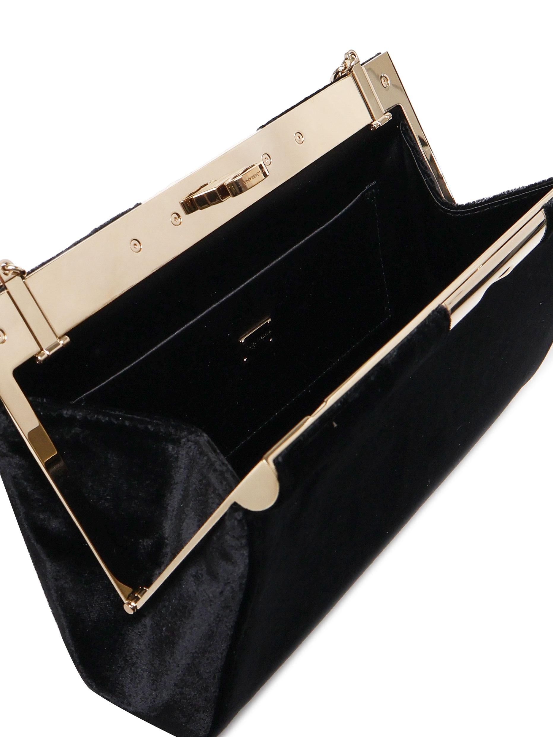 Borsa a spalla Marlene media in velluto BB7620 A419580999 DOLCE & GABBANA