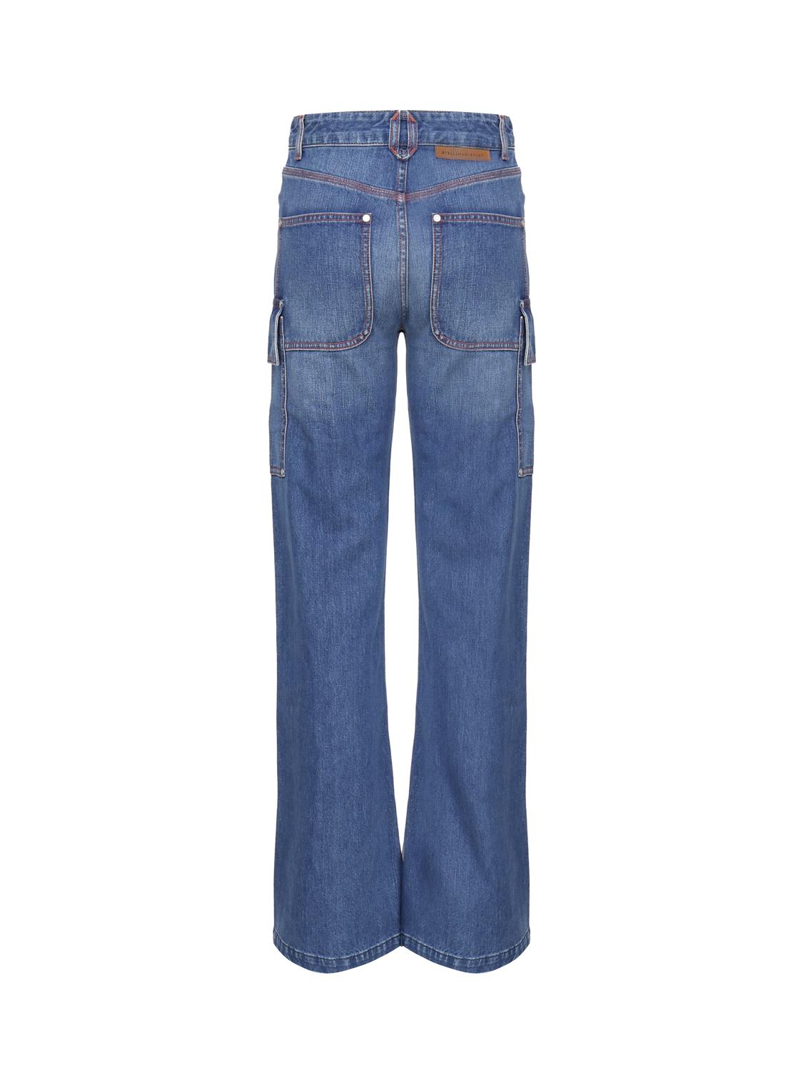 Jeans cargo retrò in denim di cotone 6D0246 3SPH584141 STELLA McCARTNEY