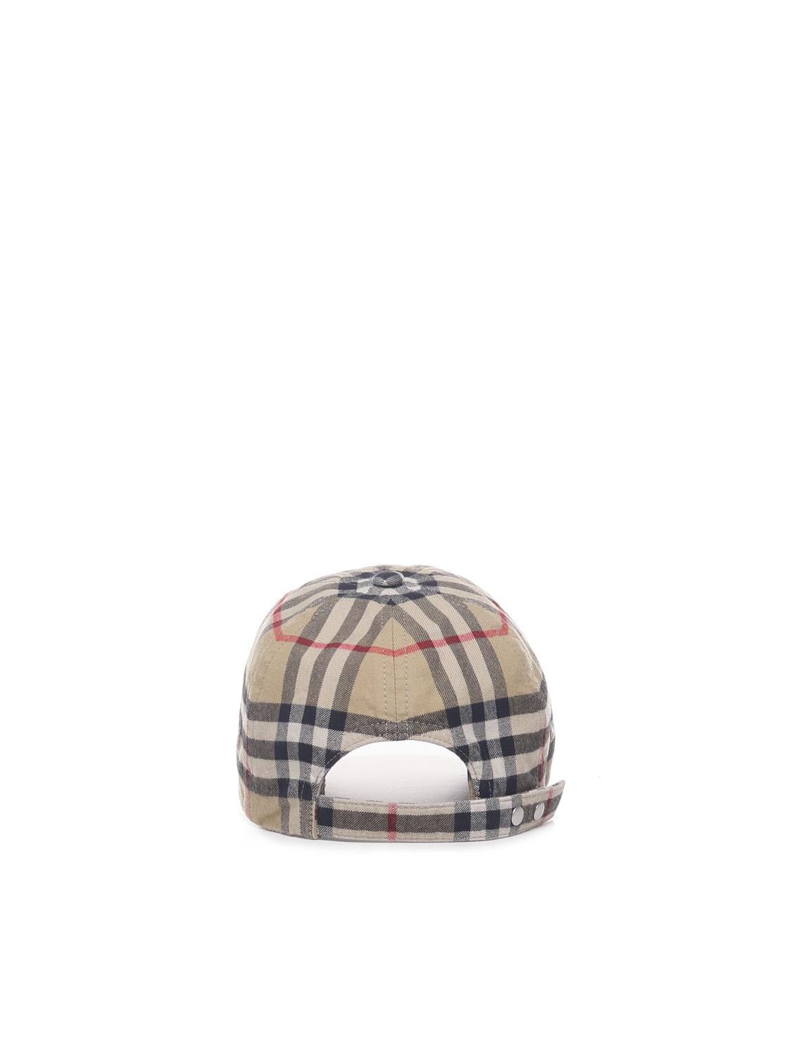 Cappello da baseball a quadri 8075641 A7026 BURBERRY