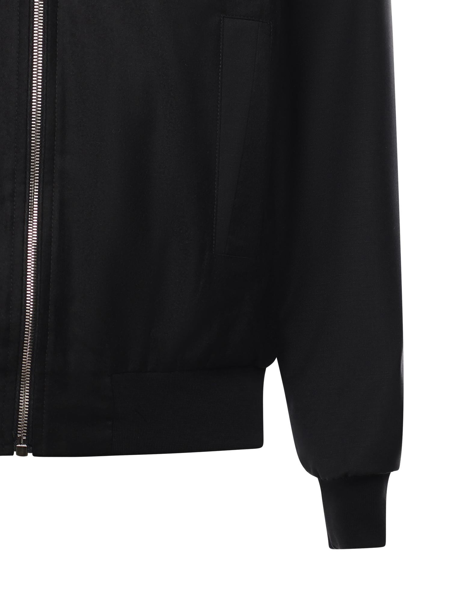 Giacca bomber Steve in lana<BR/> STEVE NERO/NERO GIULIANO GALIANO