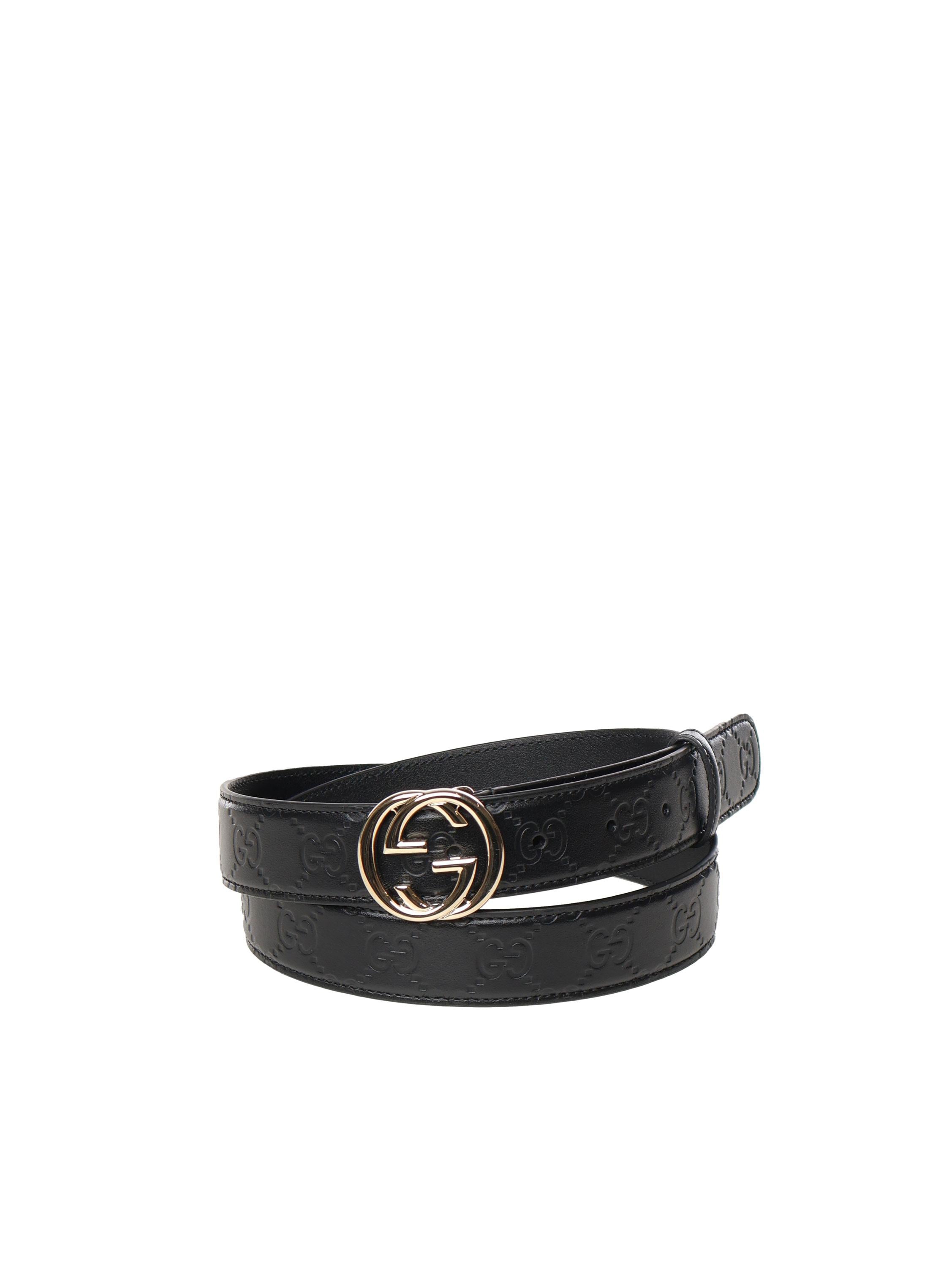 Cintura con fibbia Incrocio GG 813008 AAD5L1000 GUCCI