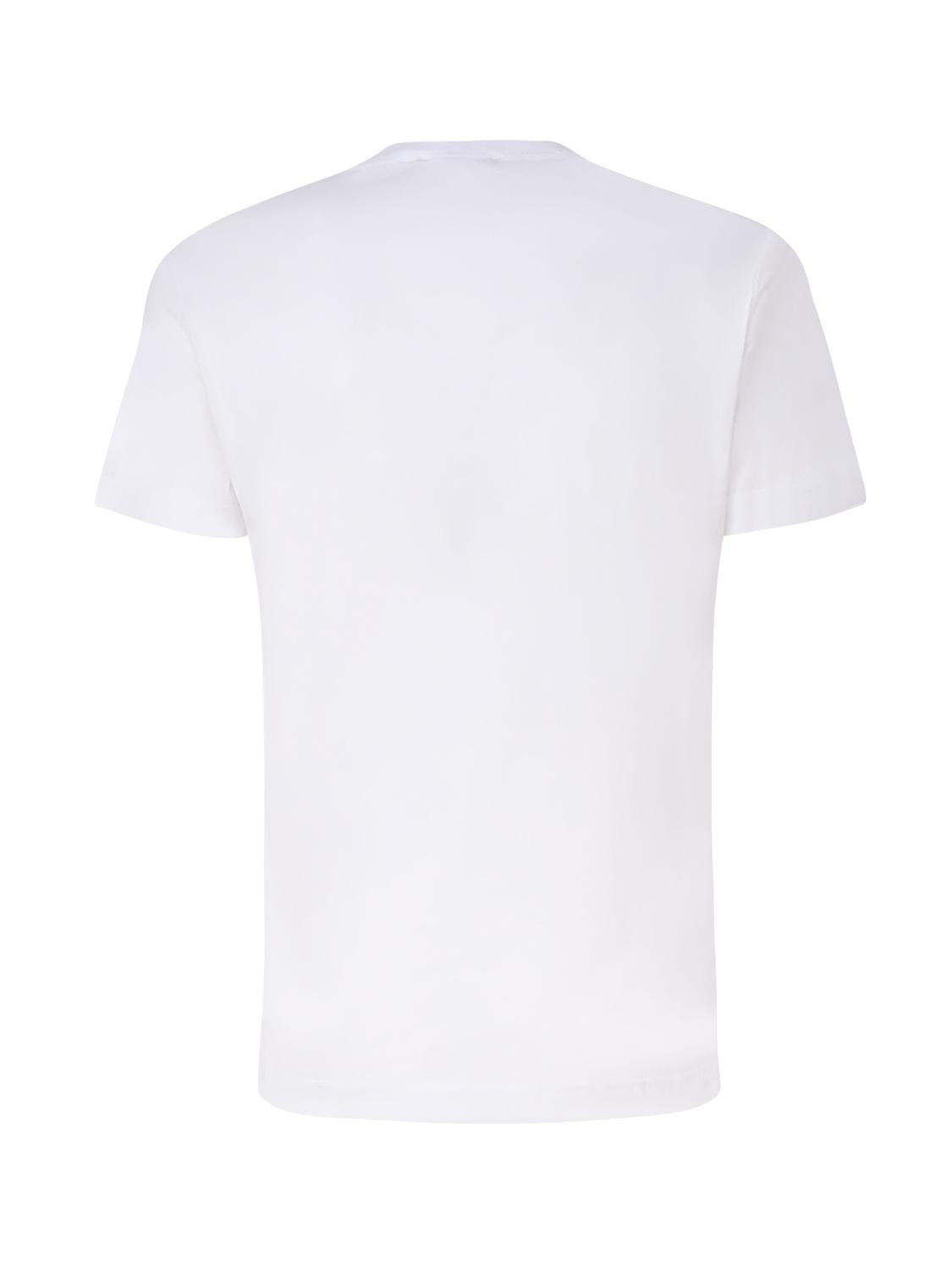 T-shirt in cotone con logo plaque G8PT1T G7F2IW0800 DOLCE & GABBANA