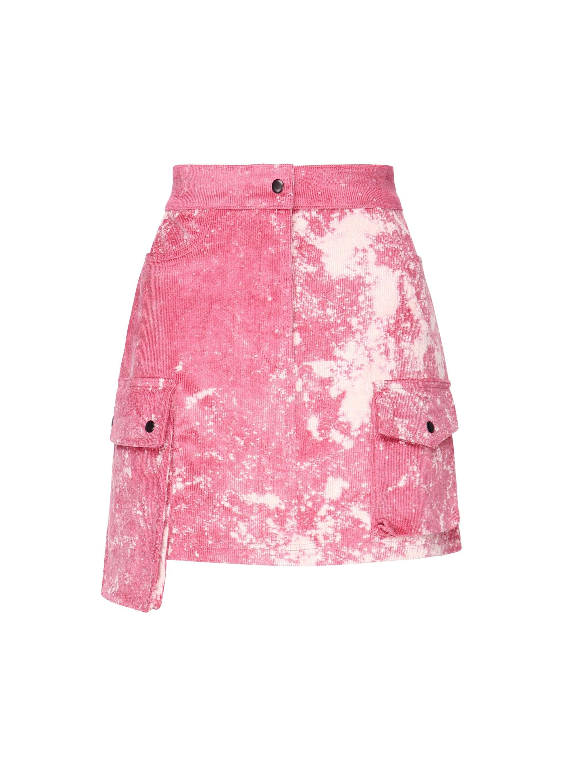 Minigonna asimmetrica Batik AUW4TAL PINK BATIK ALBERTO AUDENINO