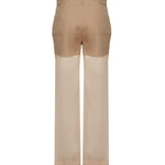 Pantaloni in lino e organza 104698 A2EEL31 PINKO