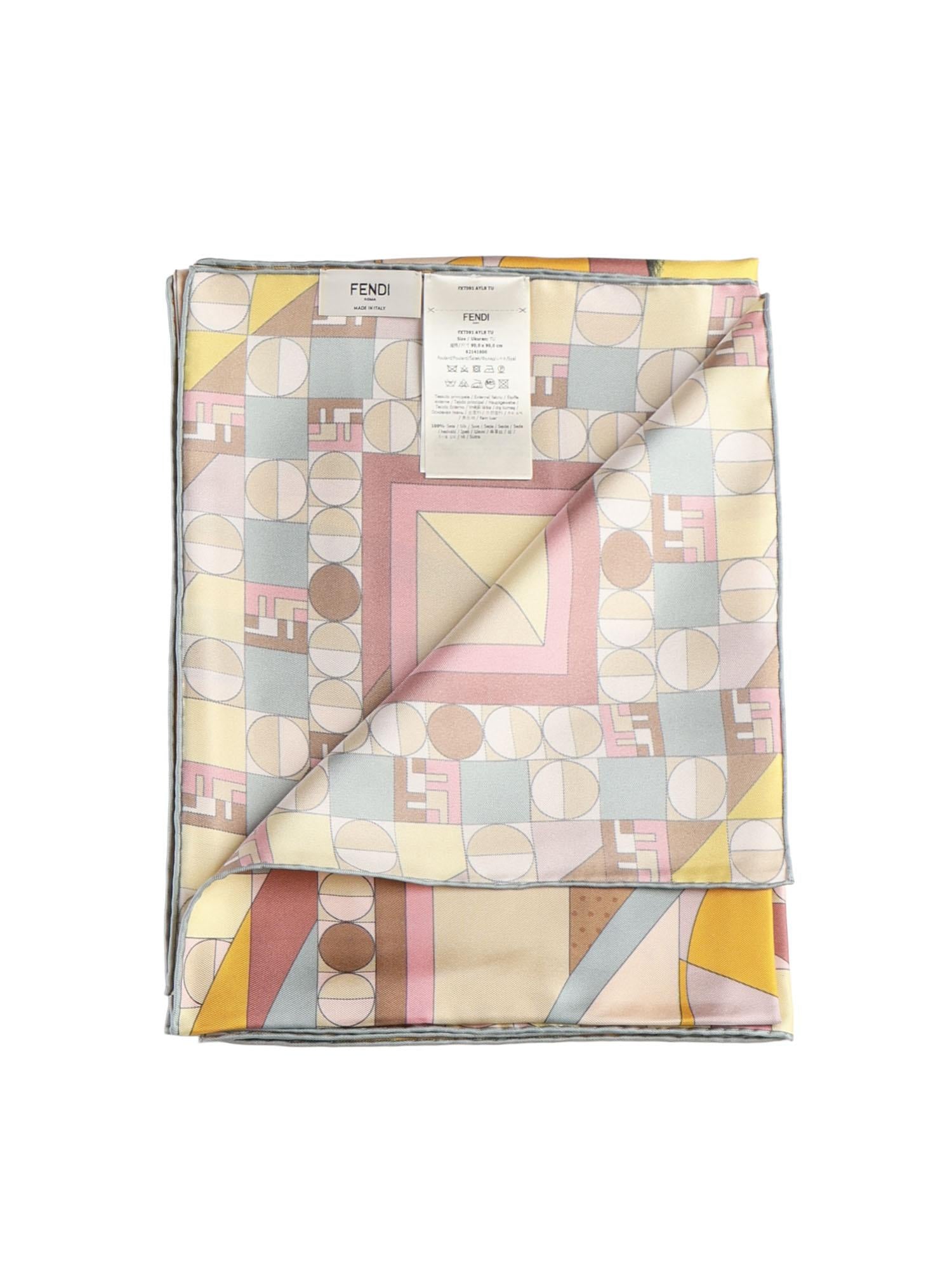 Foulard in seta 'Moonlight Echoes' FXT091 AYL8F0B8Y FENDI