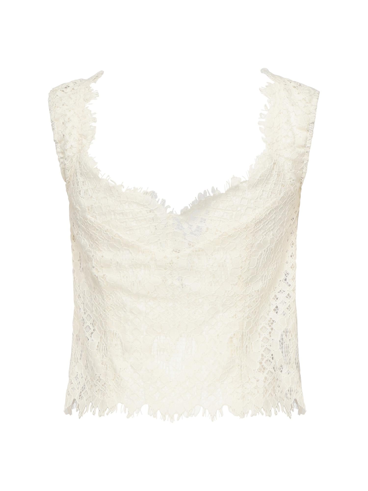 Top in pizzo Waverly CT2242 CREAM FOR LOVE & LEMONS