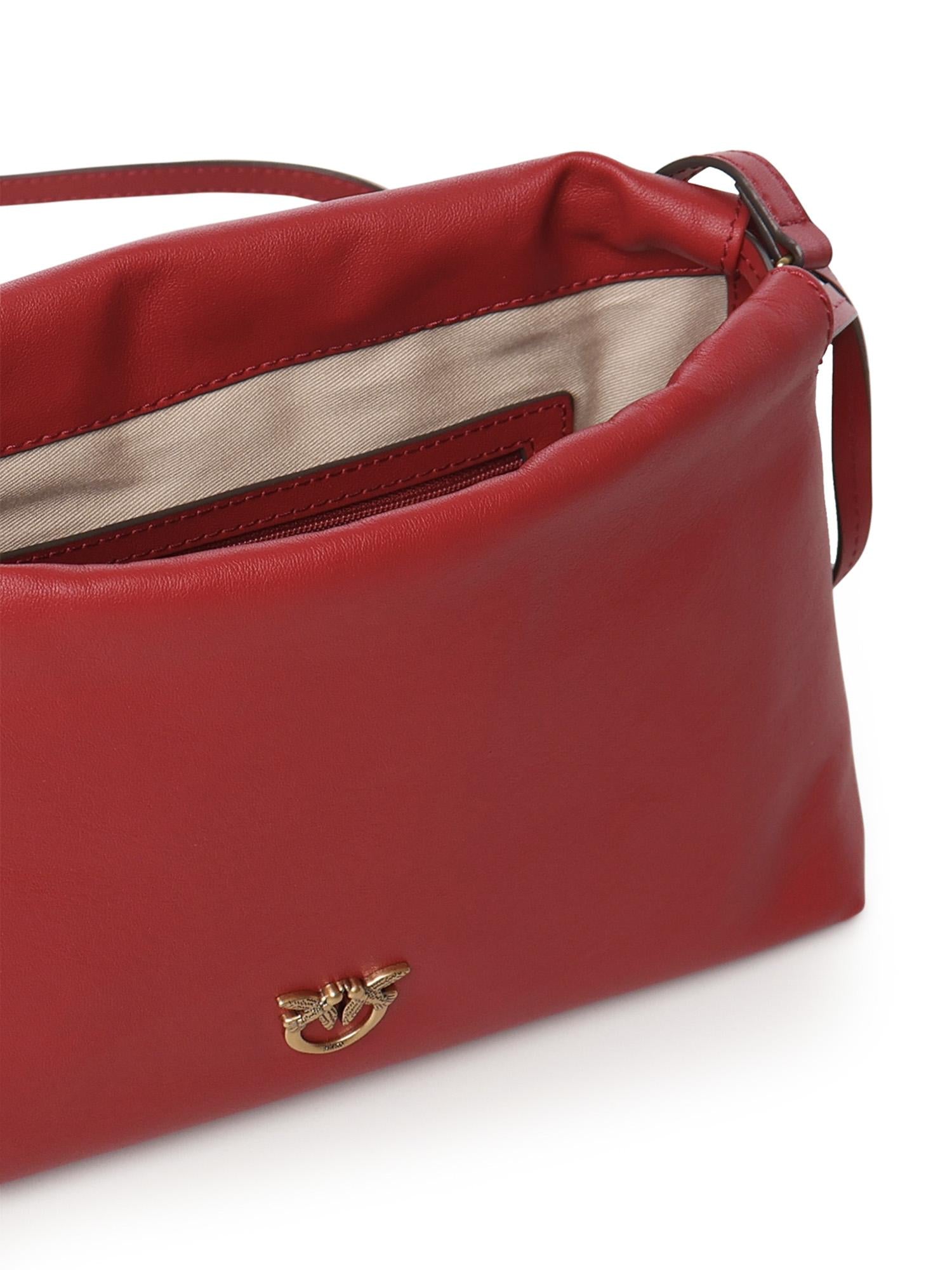 Borsa a spalla piccola in pelle 105907 A0QOOA4Q PINKO