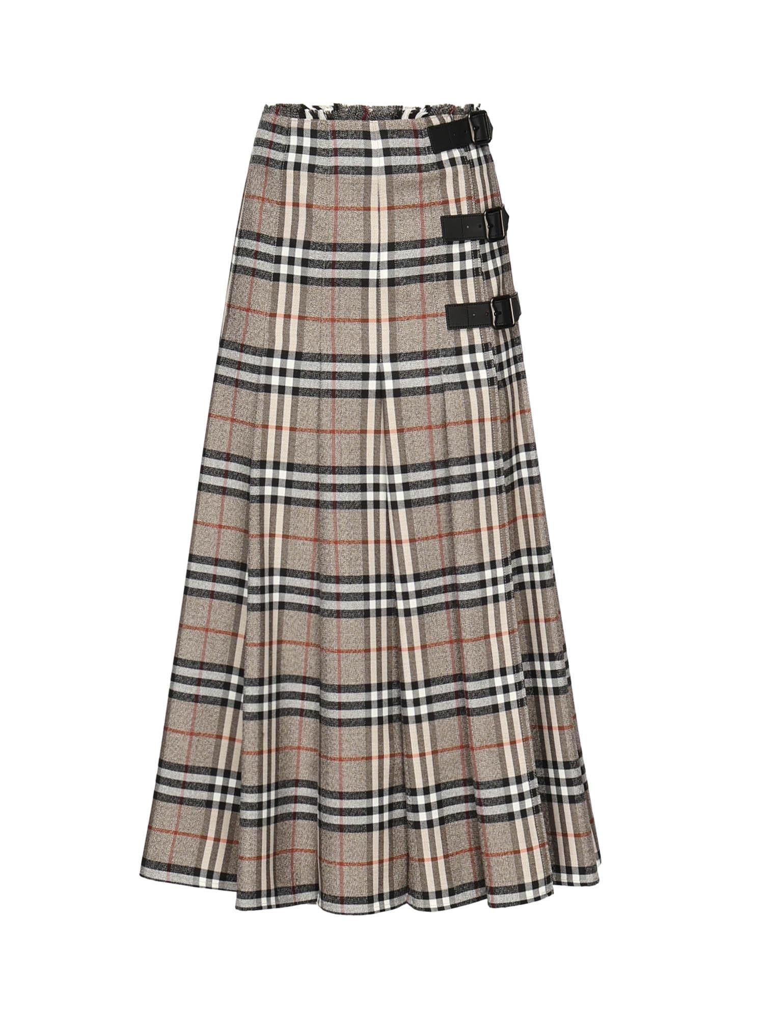 Kild midi in lana Check 8110428 C3142 BURBERRY