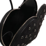 Borsa Le Cœur in pelle di capra scamosciata con strass AA1P003CA286 999 ALAIA