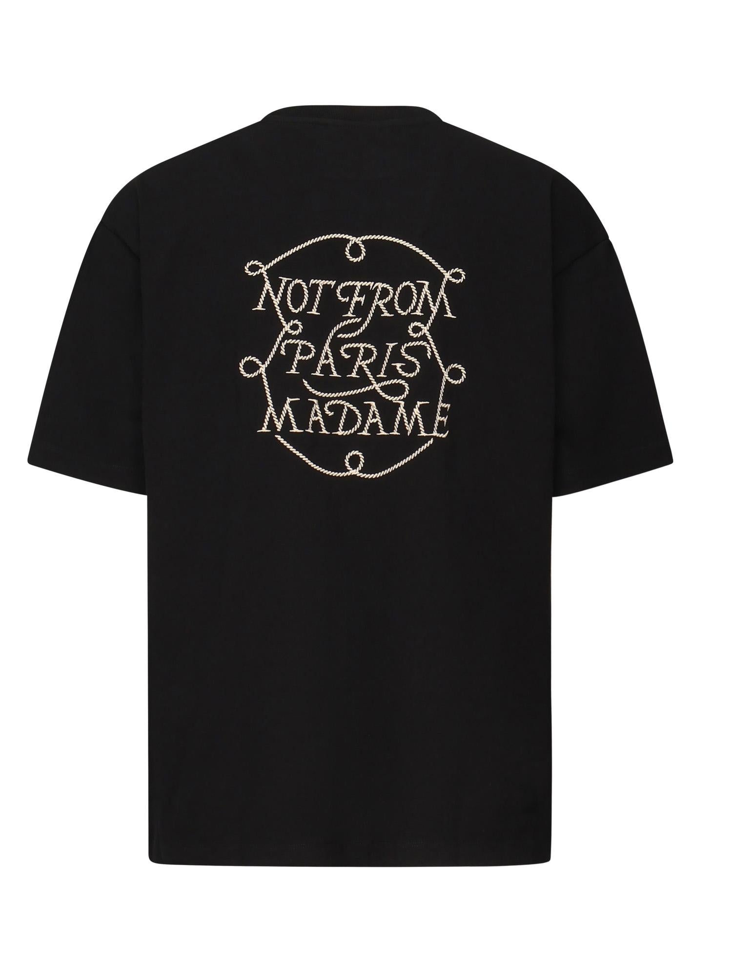 T-shirt Slogan Tresses<BR/> HTS259CO134 BL Drôle de Monsieur