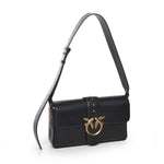 BORSA A SPALLA IN PELLE CON LOGO 104524 A0QOZ99Q PINKO