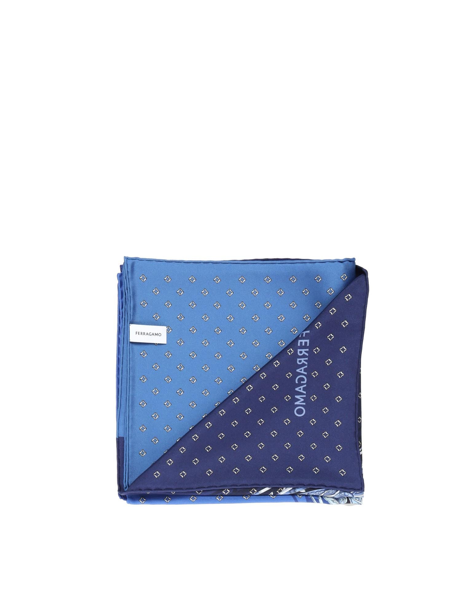 Foulard in seta con stampa 310218 785660004 FERRAGAMO