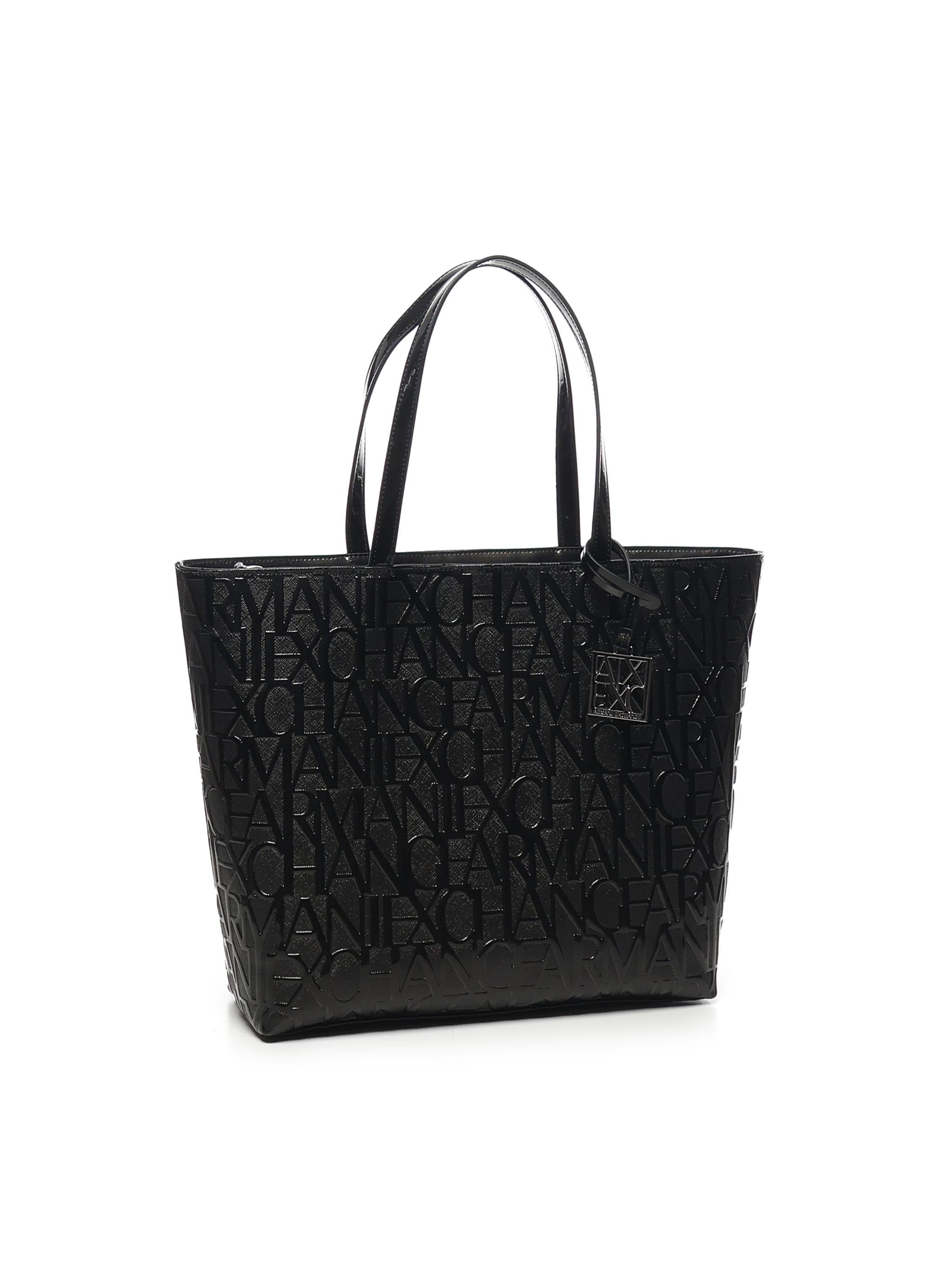 Borsa shopper con logo allover 942650 CC79400020 ARMANI EXCHANGE