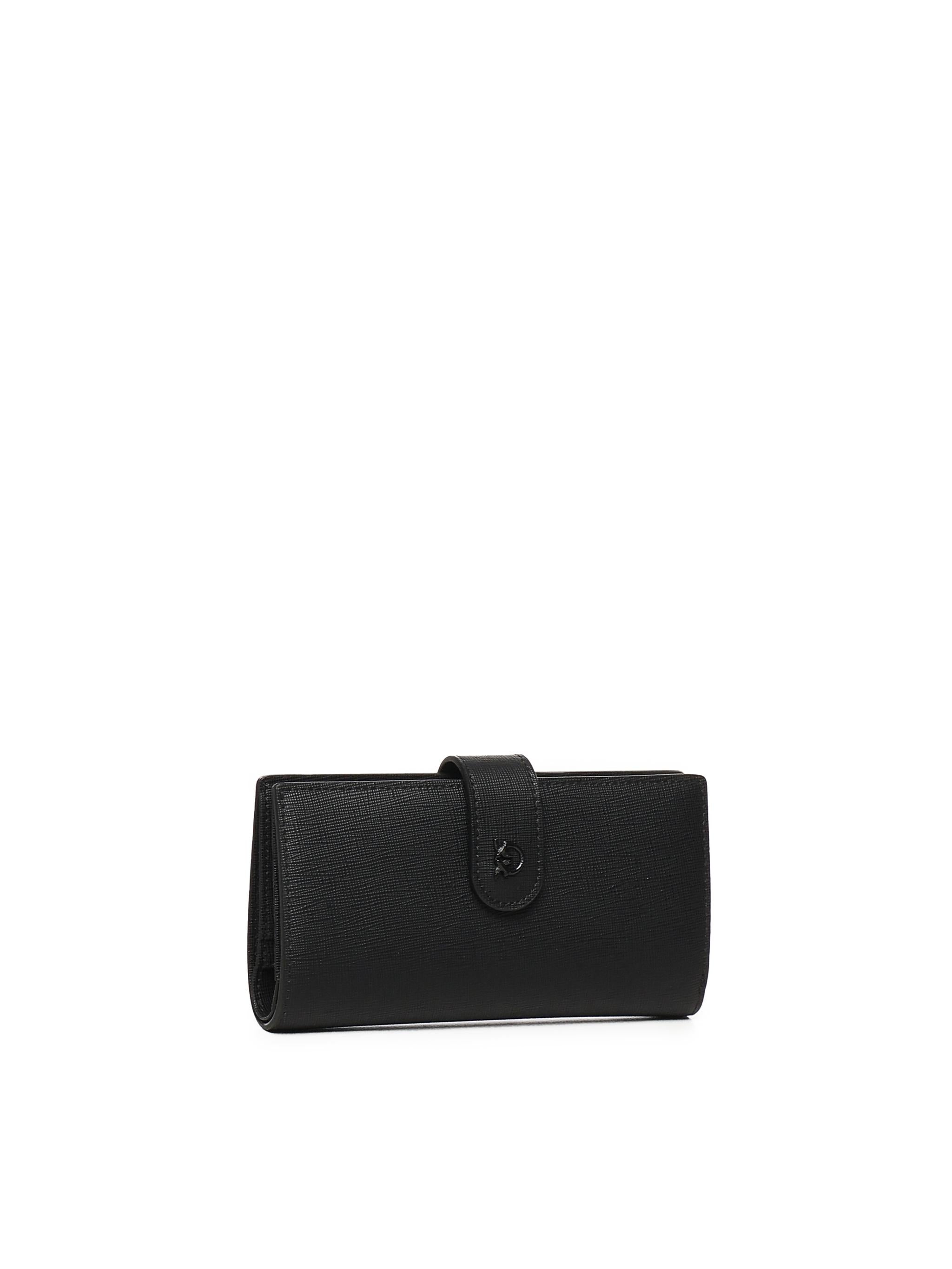 Portafoglio in pelle saffiano con logo 104354 A29PZ99B PINKO