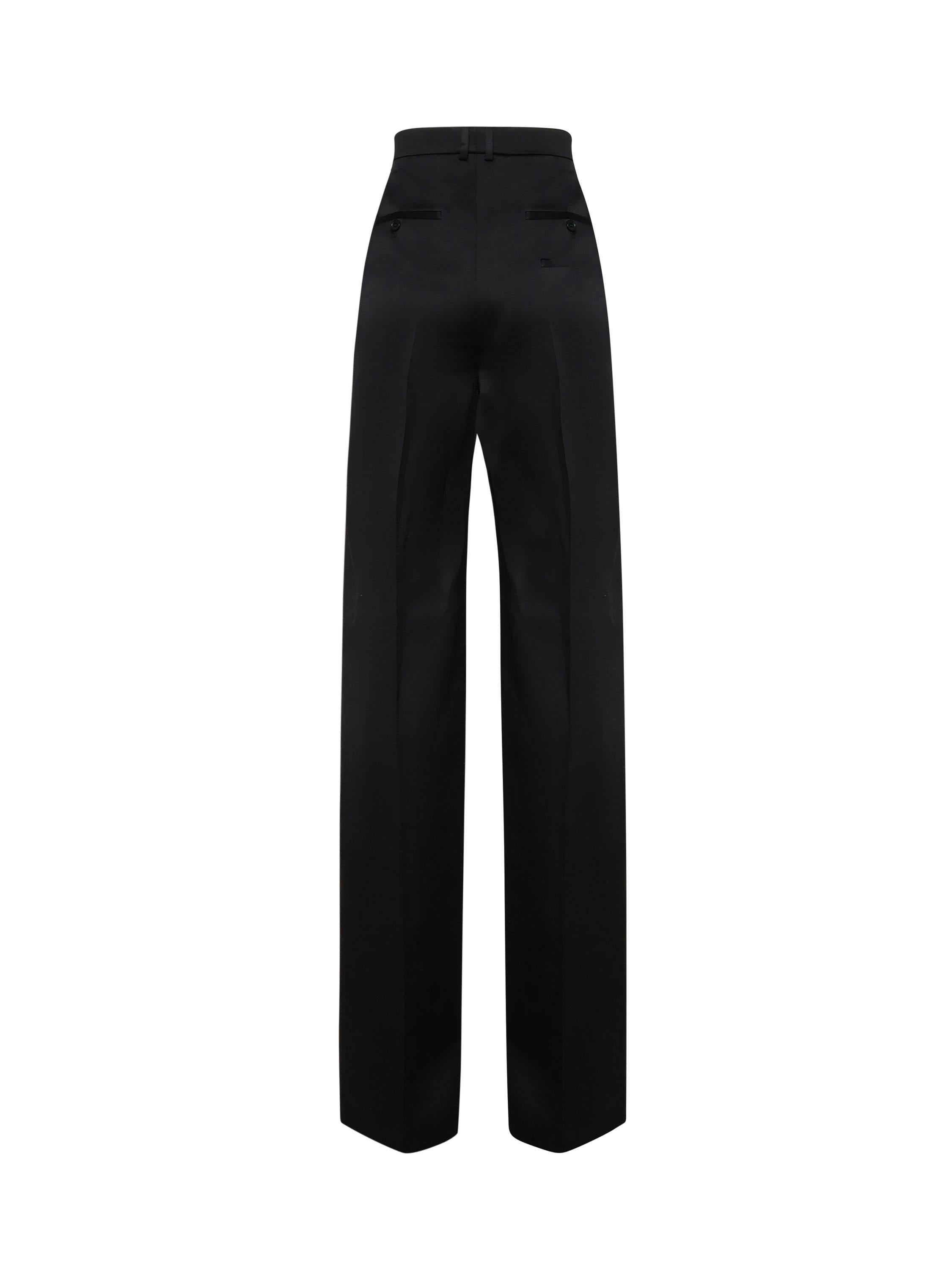 Pantaloni in sartin mireille 803599 Y013G1000 SAINT LAURENT