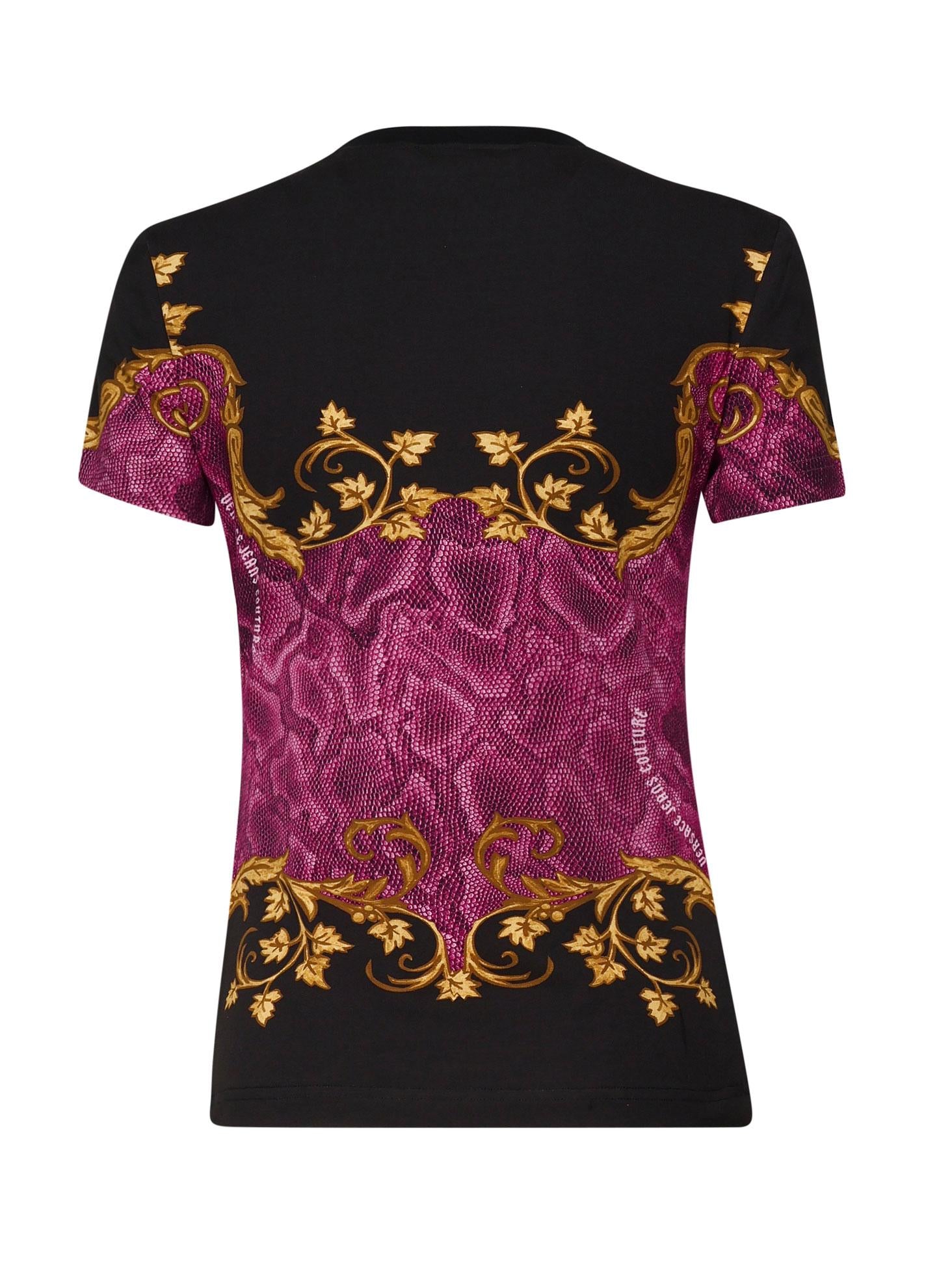 T-shirt in cotone 77HAH6P8 JS425R09 VERSACE JEANS COUTURE