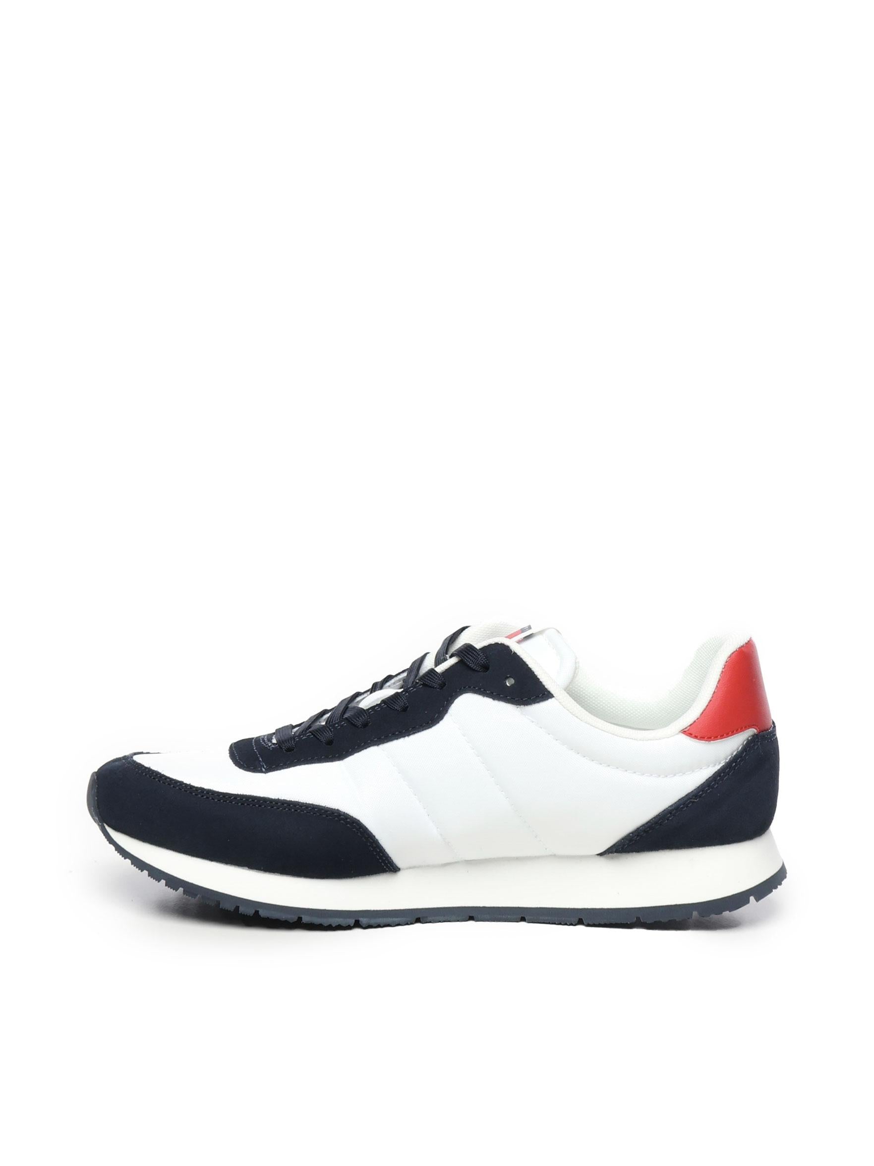 Sneakers running in camoscio con logo EM0EM01351 XLC TOMMY HILFIGER