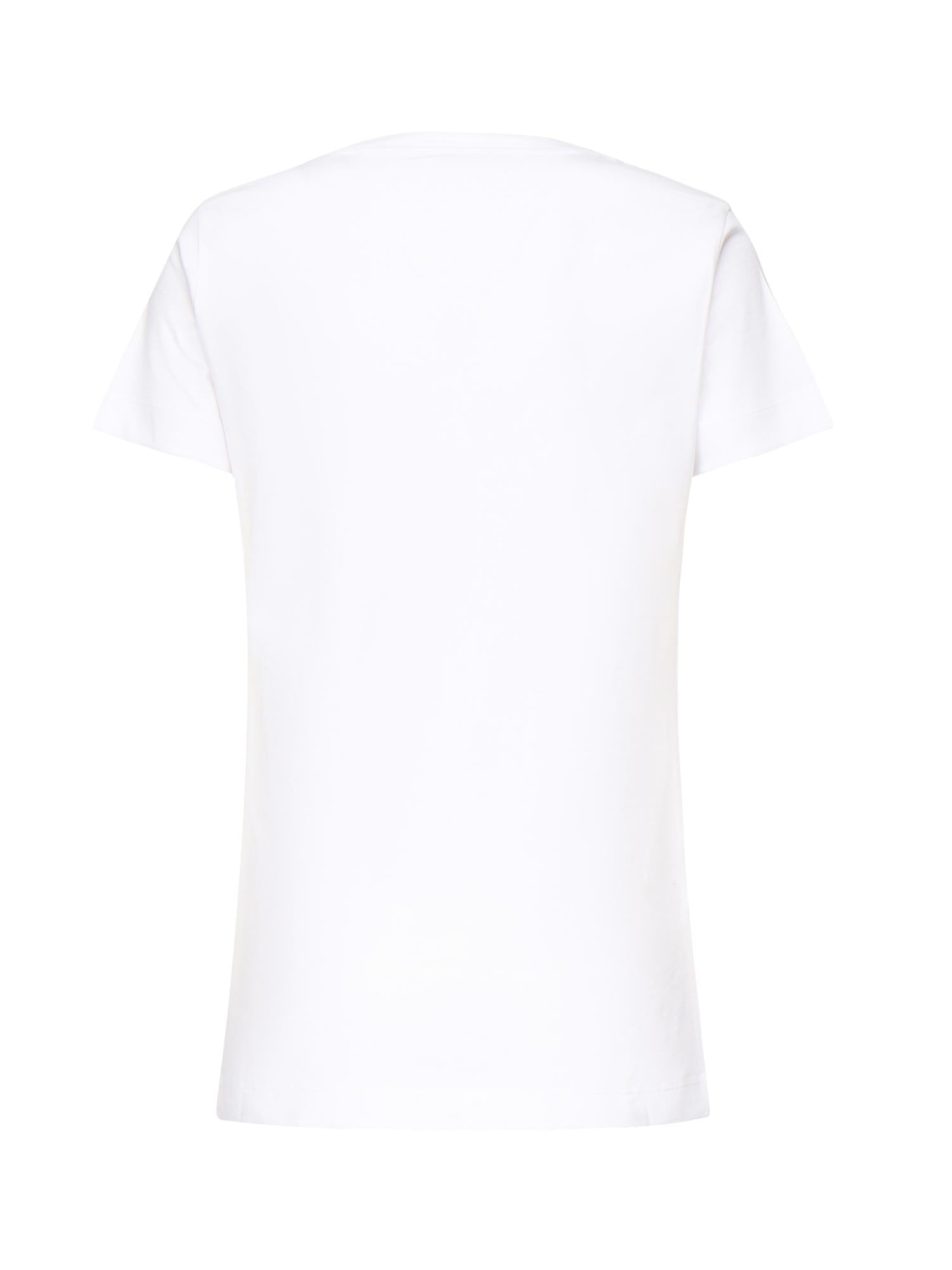 T-shirt con ricamo logo lettering 101752 A2RDZ04 PINKO