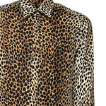 Camicia in twill di seta stampa Ocelot G5JL8T IS1NFHHL7N DOLCE & GABBANA