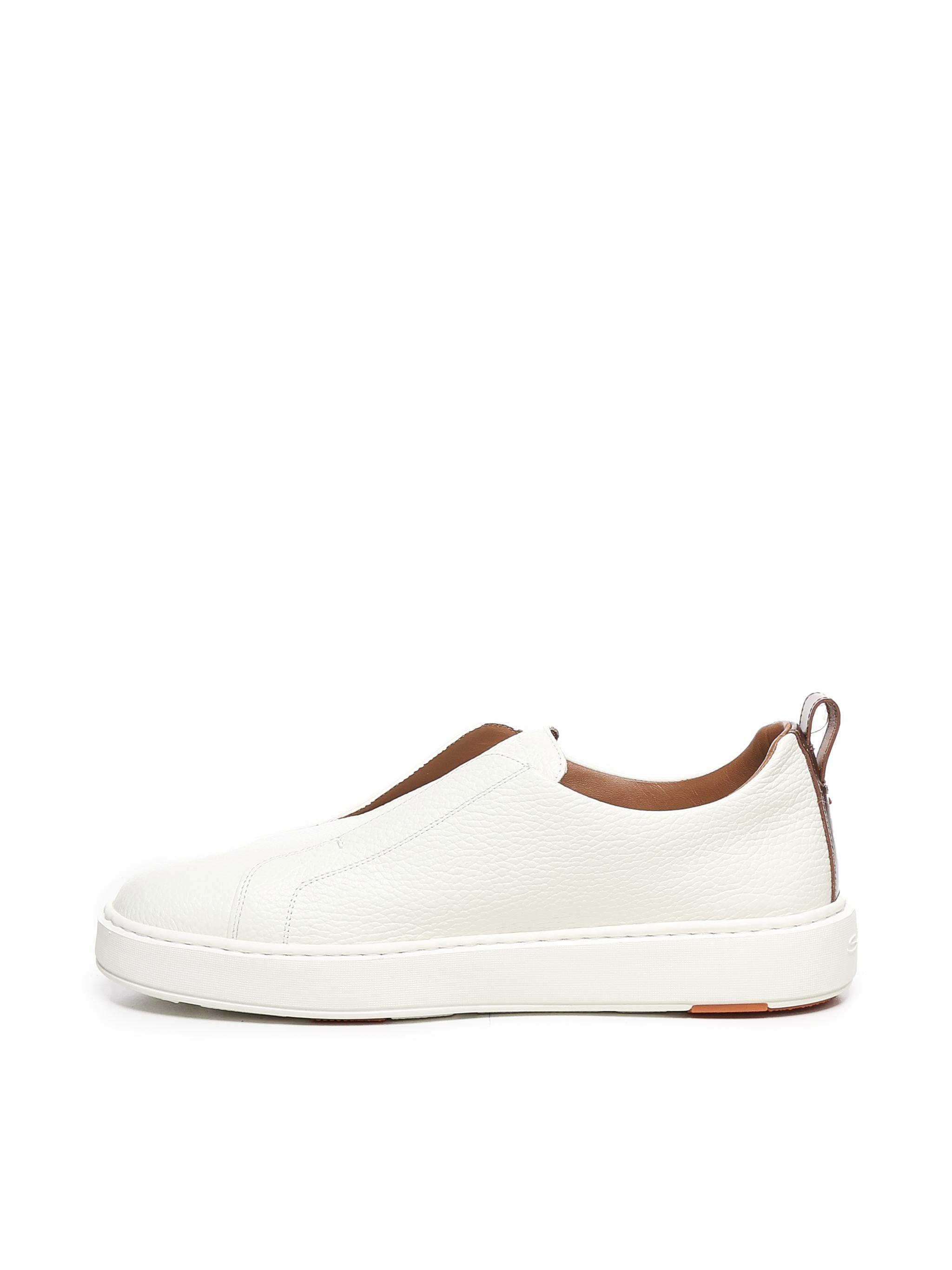 Sneakers Victory in pelle bottolata MBCD21995BART LLDI50WHITE SANTONI