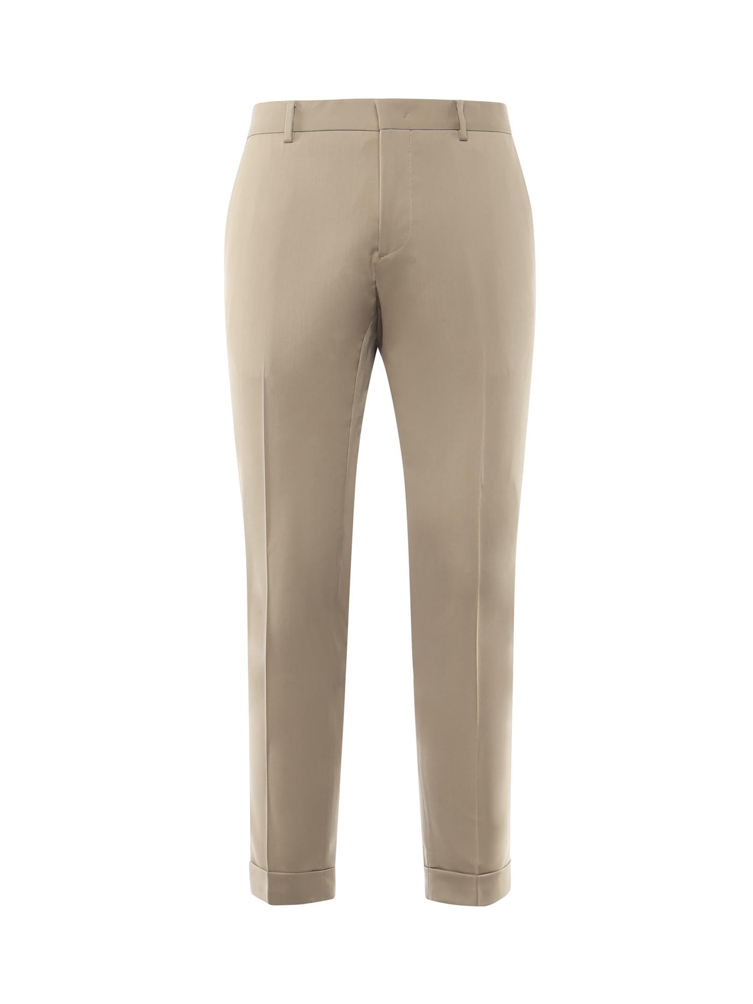 Pantaloni sartoriali in gabardine di misto lana<BR/> ALEXANDER SHORTER RISV MLRBEIGE BEABLE