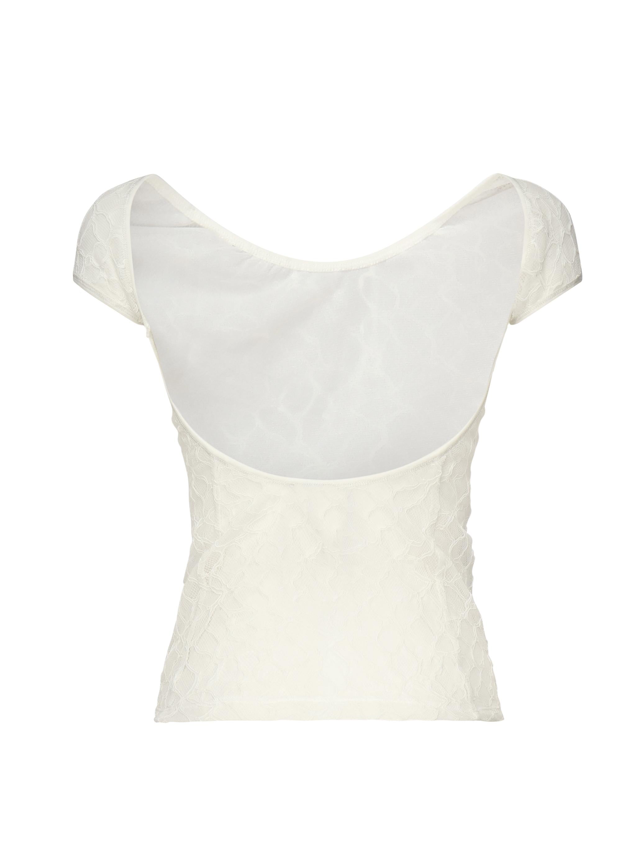 Maglia aderente in pizzo 105228 A2M5Z14 PINKO