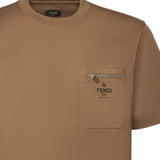 T-shirt in cotone con logo FY0936 ARYRF0QU5 FENDI