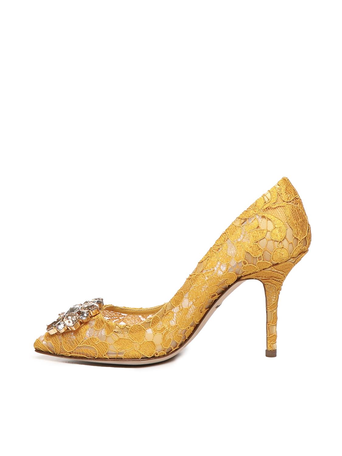 Décolleté in pizzo Bellucci Taormina con cristalli CD0101 AL19880211 DOLCE & GABBANA