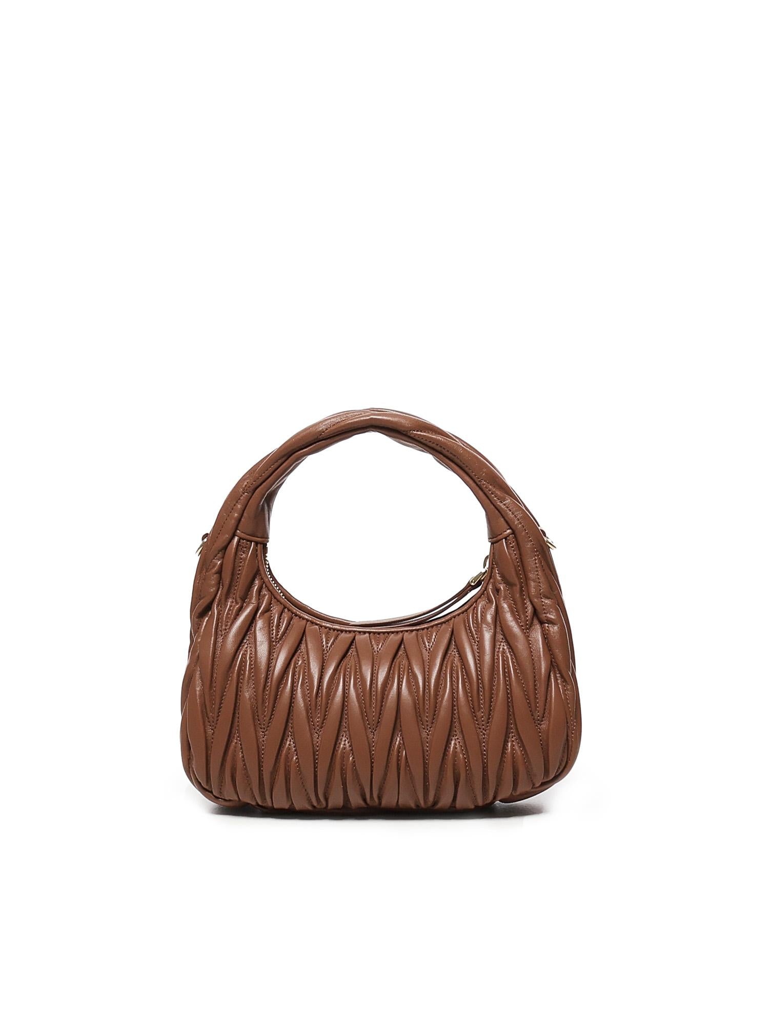 Borsa Wander in pelle matelassé 5BC125 AN88F0033 MIU MIU