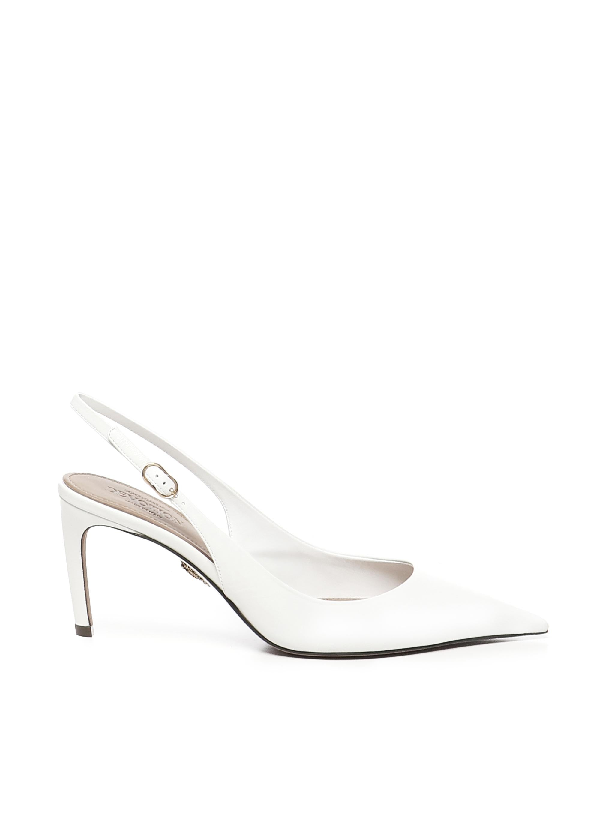 Slingback in pelle di capretto lucido CG0854 A573880002 DOLCE & GABBANA