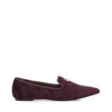 Mocassini Iris Winter con logo 73SC9FV01VEL IRIS WINTERBORDEAUX V° 73