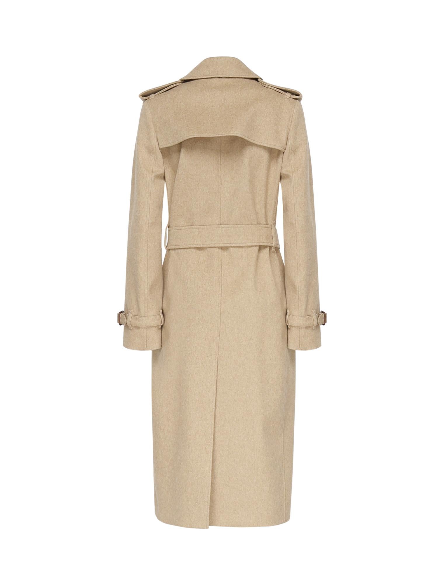 Trench Kensington lungo in cashmere<BR/> 8110787 C3036 BURBERRY