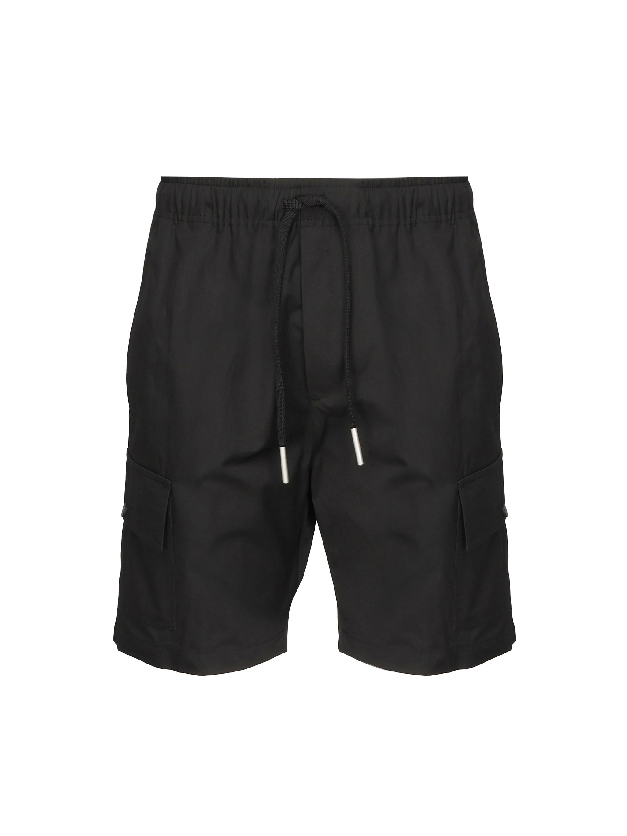 Shorts Cargo in misto lino e cotone MASTYF -NERO GIULIANO GALIANO