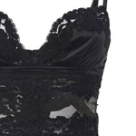 Top con reggiseno in pizzo e raso O7A33T ON07VN0000 DOLCE & GABBANA